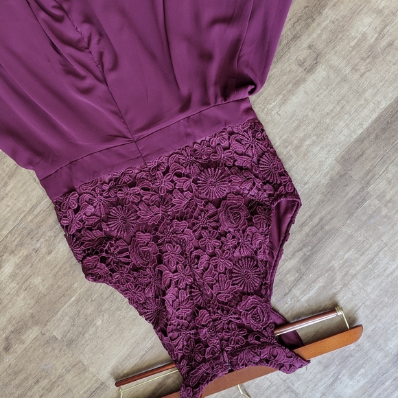 Large Burgundy Picture Perf Lulus Bridesmaid Dress - Picture 2 of 7